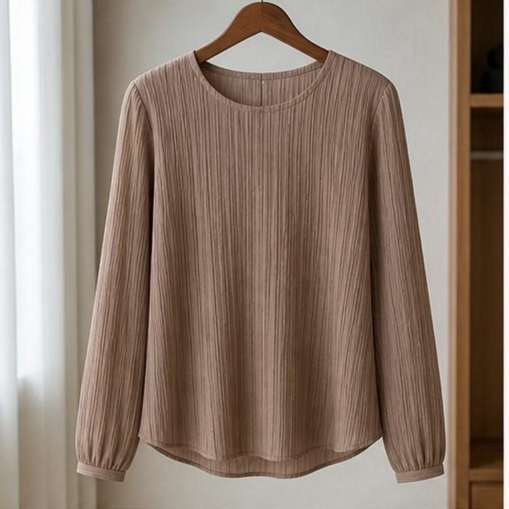 Sage Pleated Blouse